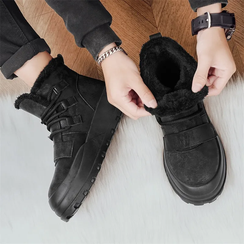 MEXICAN Warm And Wear Resistant Short Snow Boots Men's-1
