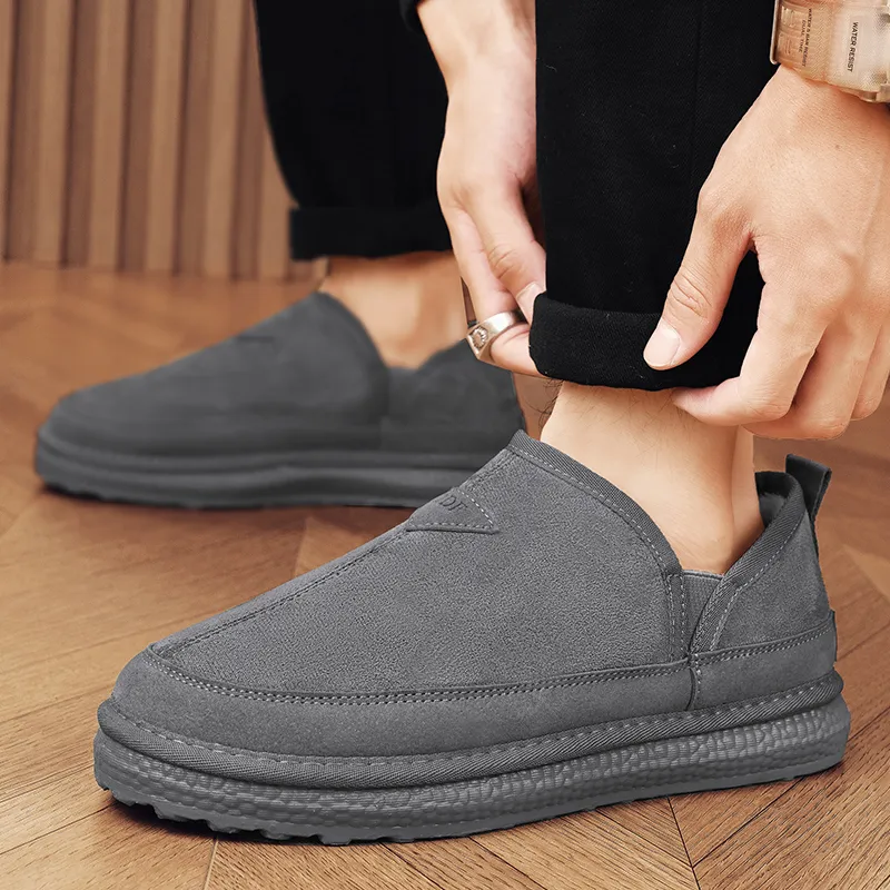 MEXICAN Warm Water Resistant Wear Resistant Slip Resistant Coverage Ankle Length Snow Boots Men's-9