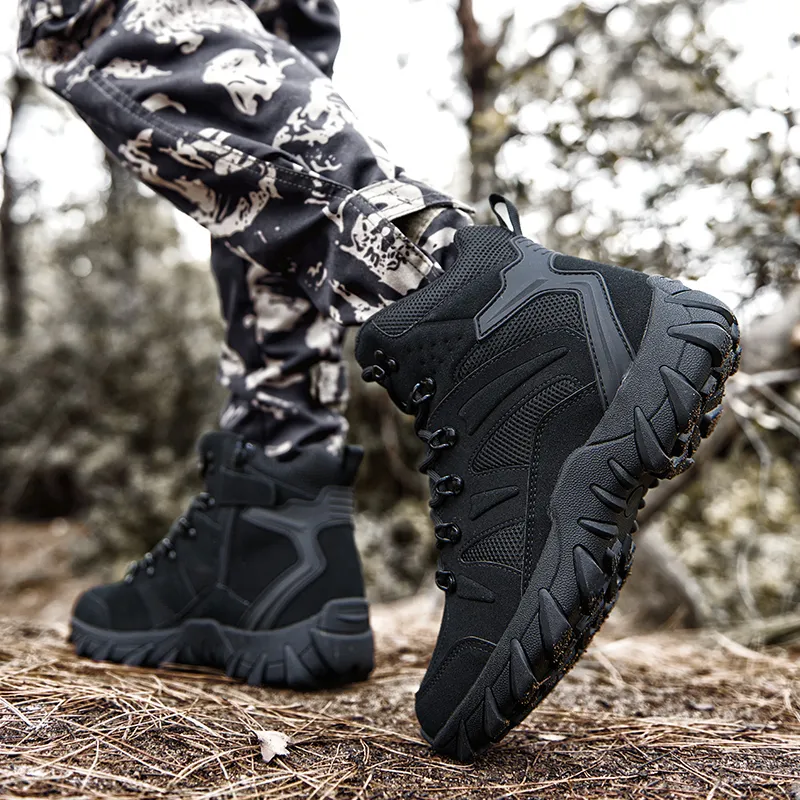MEXICAN Water Resistant Wear Resistant Cushioning Slip Resistant Short Outdoor Boots Men's-14