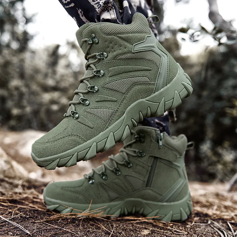 MEXICAN Water Resistant Wear Resistant Cushioning Slip Resistant Short Outdoor Boots Men's-2