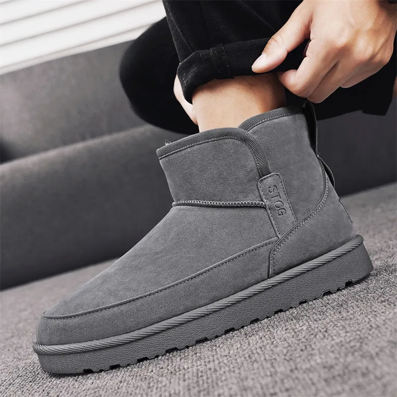 MEXICAN Warm And Wear Resistant Coverage Short Snow Boots Men's-11