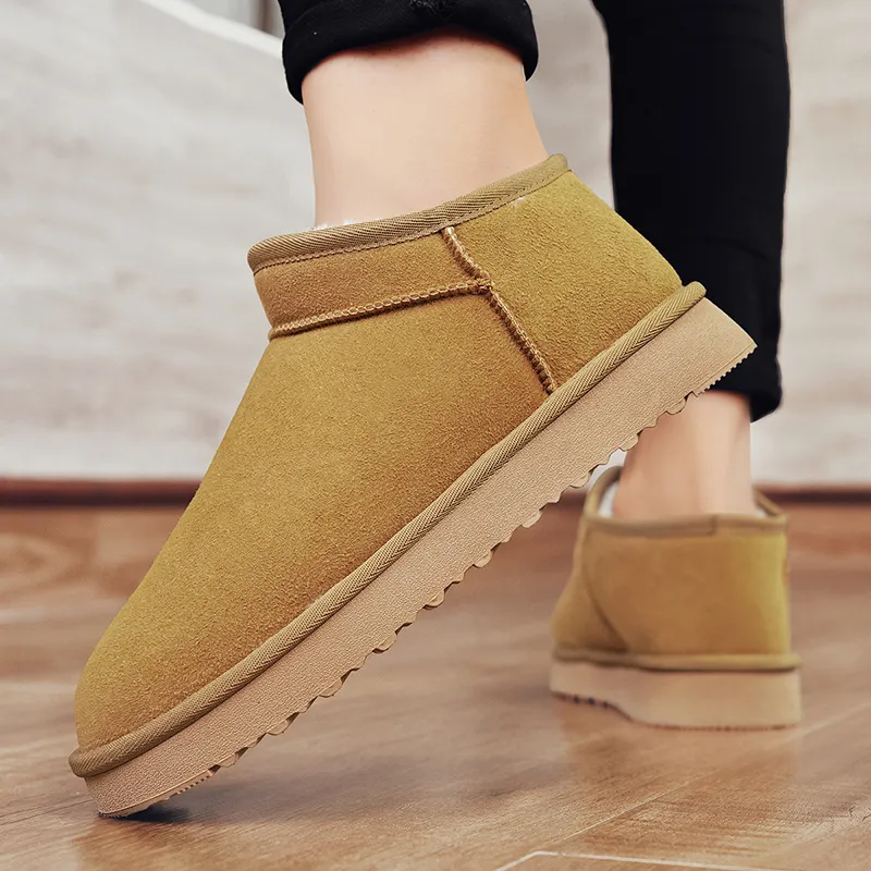 MEXICAN Warm Wear Resistant Slip Resistant Short Snow Boots Men's-12