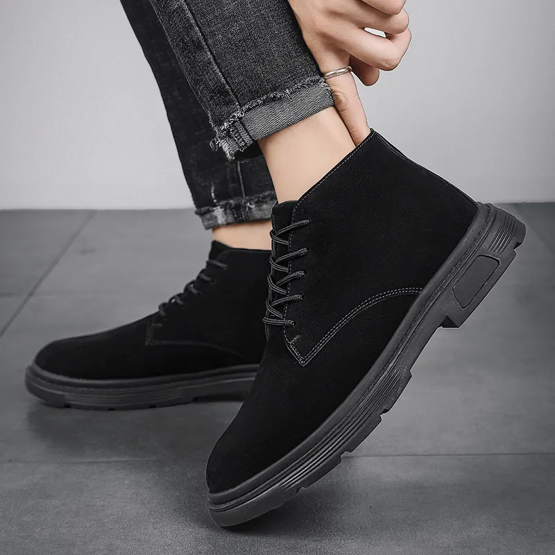 MEXICAN Ankle Boots Men Black/Yellow-9