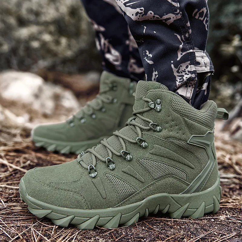 MEXICAN Water Resistant Wear Resistant Cushioning Slip Resistant Short Outdoor Boots Men's-1