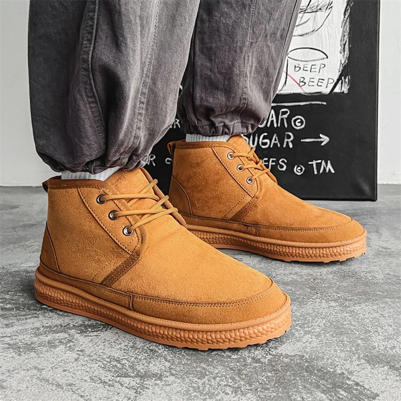 MEXICAN Warm And Wear Resistant Coverage Short Snow Boots Men's-9