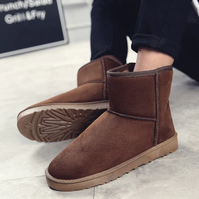 MEXICAN Snow Boots Unisex Black/Gray/Brown-14