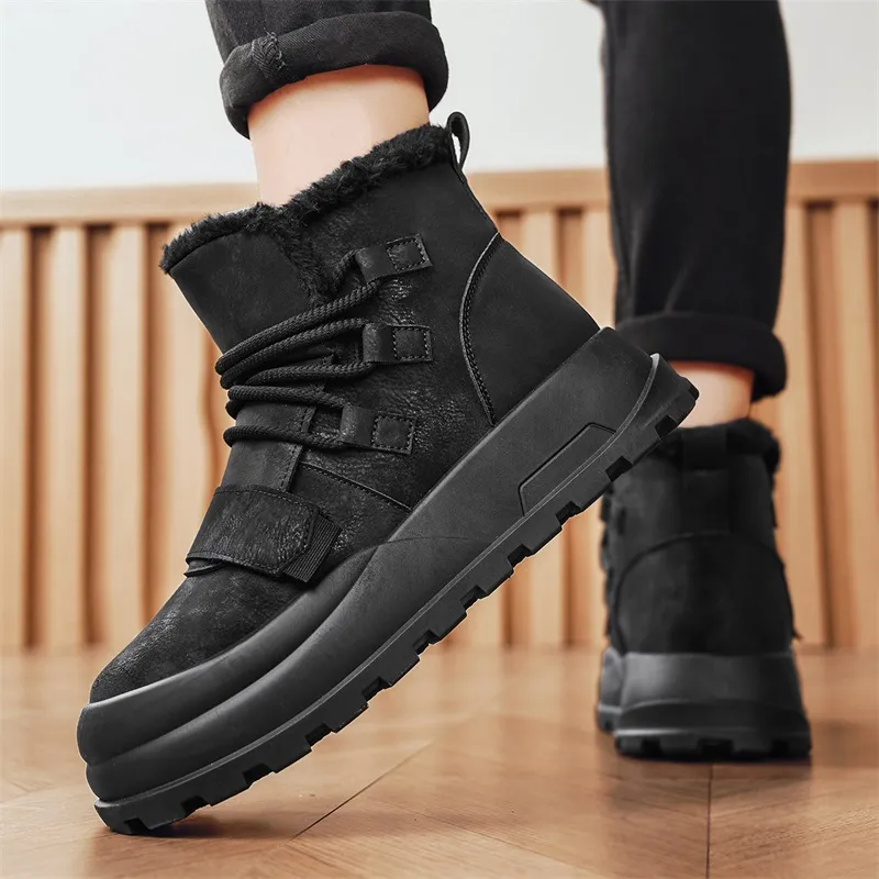 MEXICAN Warm And Wear Resistant Short Snow Boots Men's-3