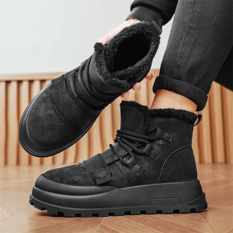 MEXICAN Warm And Wear Resistant Short Snow Boots Men's-2