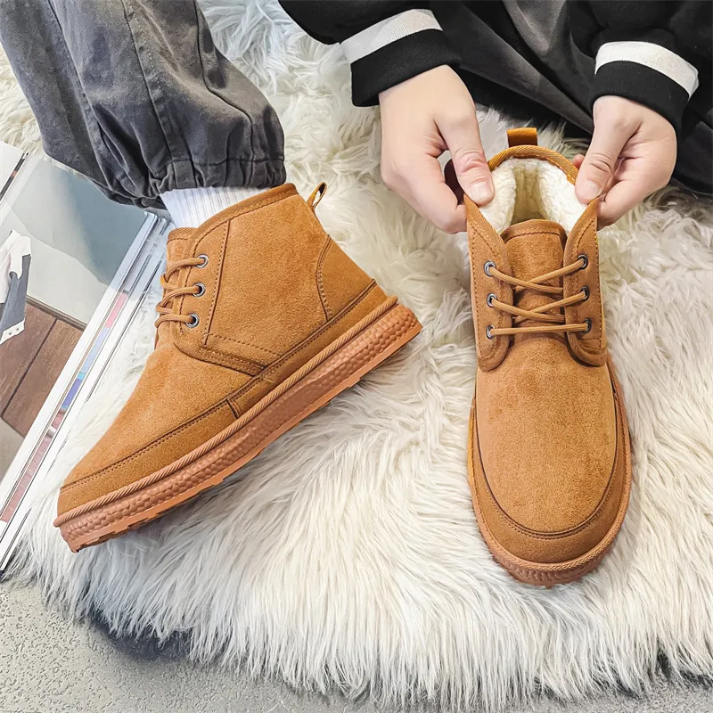 MEXICAN Warm And Wear Resistant Coverage Short Snow Boots Men's-7