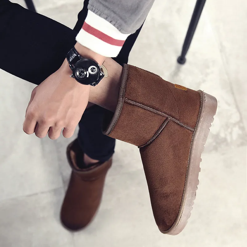 MEXICAN Snow Boots Unisex Black/Gray/Brown-12