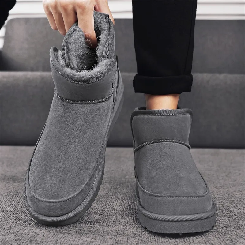 MEXICAN Warm And Wear Resistant Coverage Short Snow Boots Men's-8