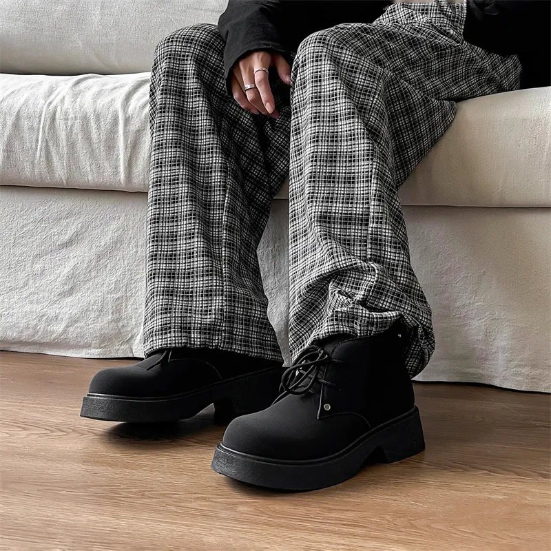 MEXICAN Ankle Boots Men Khaki/Black-10