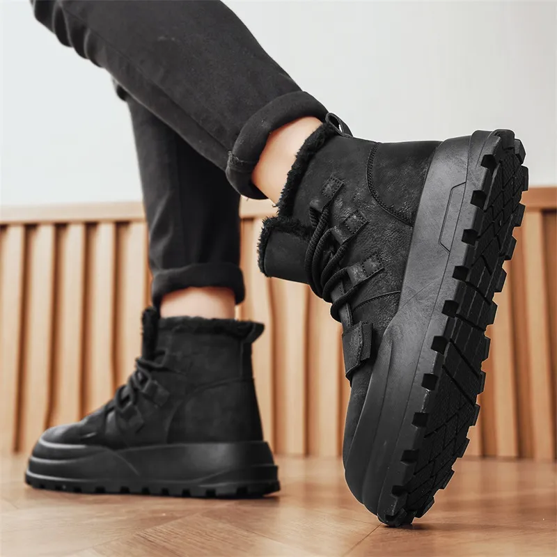 MEXICAN Warm And Wear Resistant Short Snow Boots Men's-4