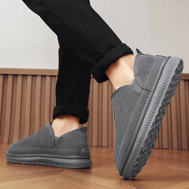 MEXICAN Warm Water Resistant Wear Resistant Slip Resistant Coverage Ankle Length Snow Boots Men's-8