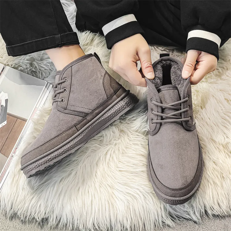MEXICAN Warm And Wear Resistant Coverage Short Snow Boots Men's-14