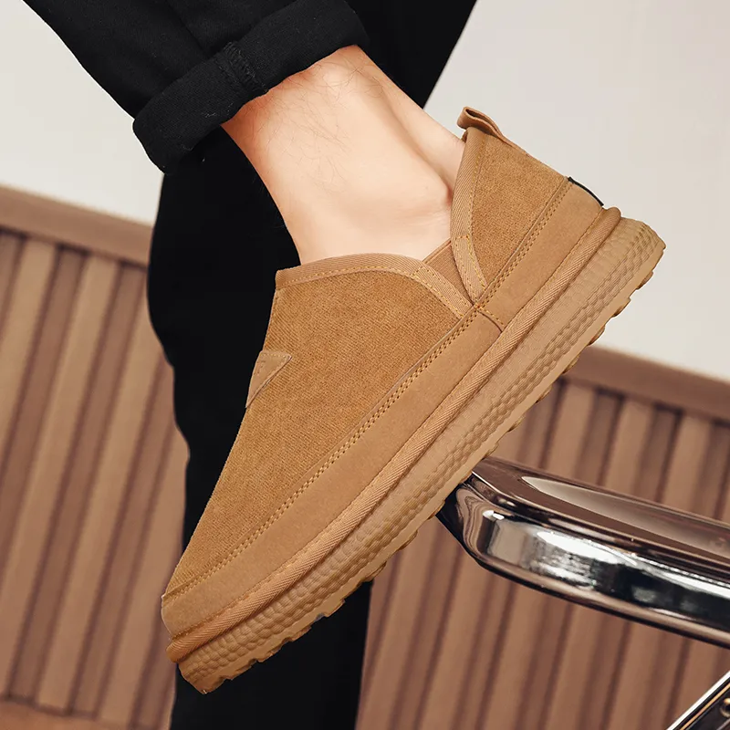 MEXICAN Warm Water Resistant Wear Resistant Slip Resistant Coverage Ankle Length Snow Boots Men's-13