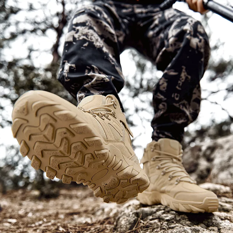 MEXICAN Water Resistant Wear Resistant Cushioning Slip Resistant Short Outdoor Boots Men's-9