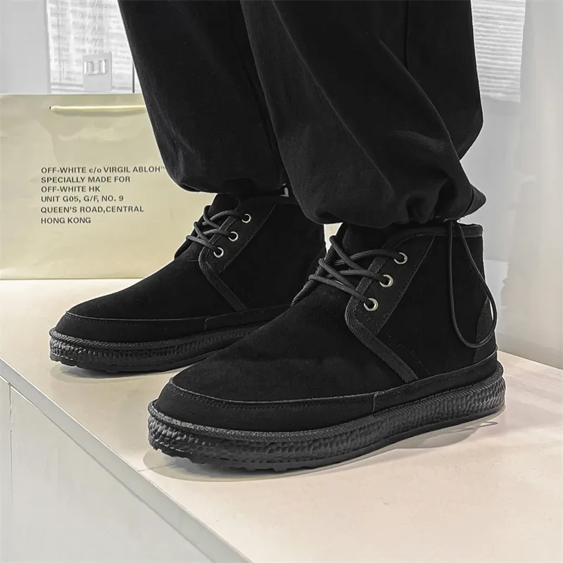 MEXICAN Warm And Wear Resistant Coverage Short Snow Boots Men's-3