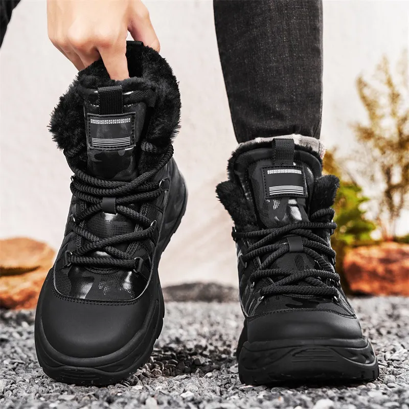 MEXICAN Warm And Wear Resistant Coverage Short Snow Boots Men's-7