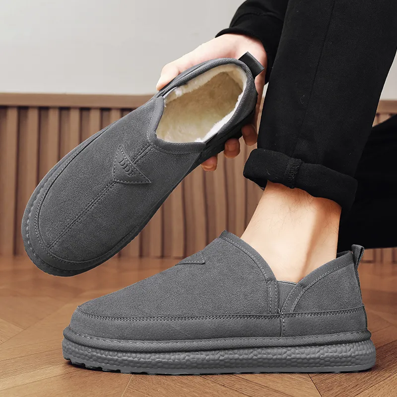 MEXICAN Warm Water Resistant Wear Resistant Slip Resistant Coverage Ankle Length Snow Boots Men's-6