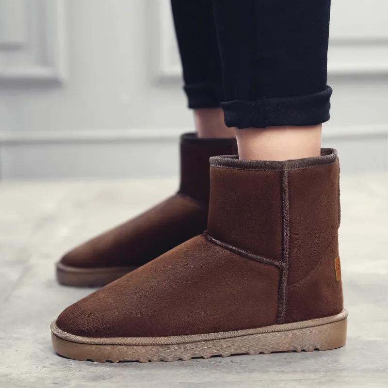 MEXICAN Snow Boots Unisex Black/Gray/Brown-13