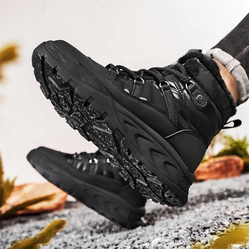 MEXICAN Warm And Wear Resistant Coverage Short Snow Boots Men's-6