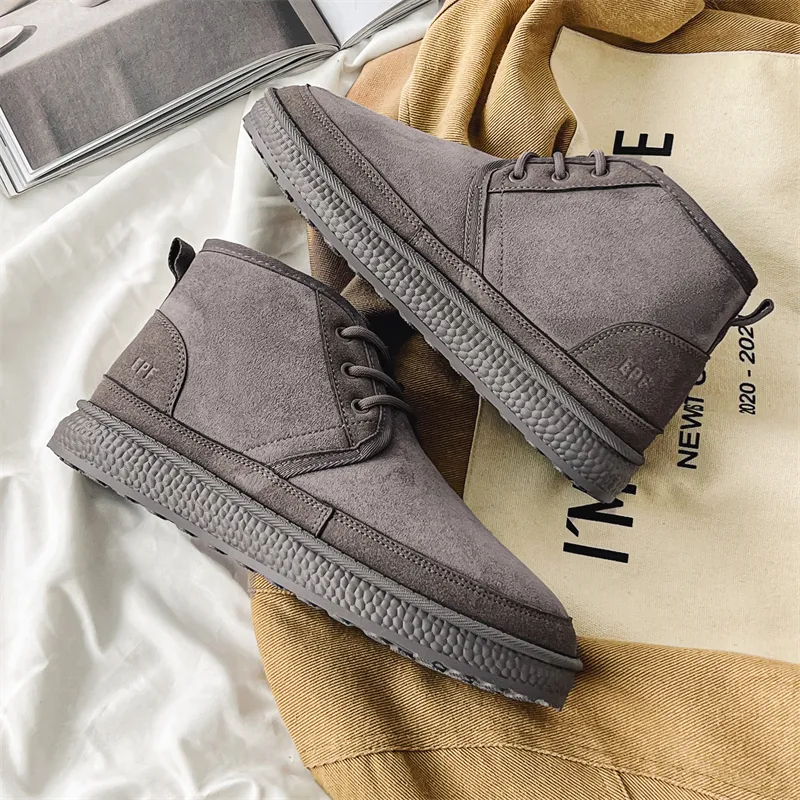 MEXICAN Warm And Wear Resistant Coverage Short Snow Boots Men's-12