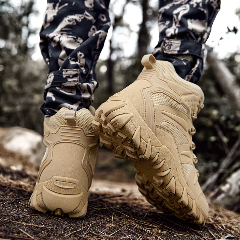 MEXICAN Water Resistant Wear Resistant Cushioning Slip Resistant Short Outdoor Boots Men's-8