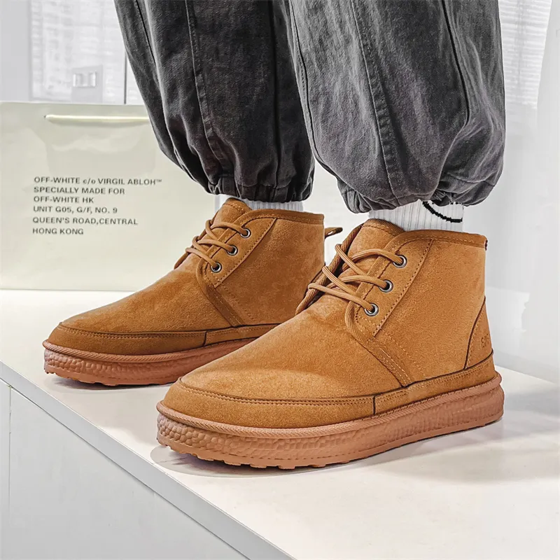 MEXICAN Warm And Wear Resistant Coverage Short Snow Boots Men's-8