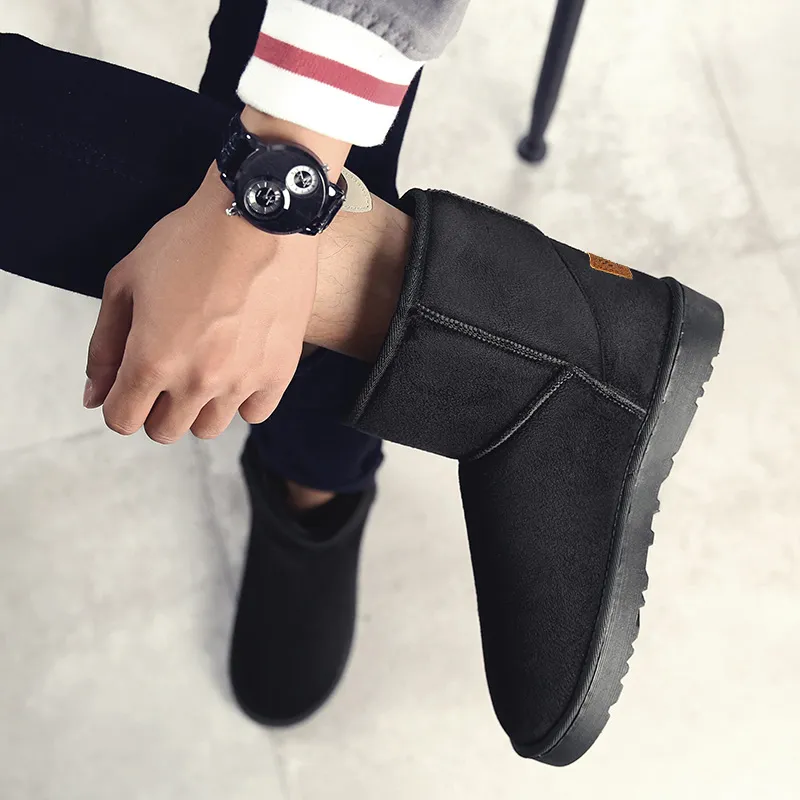 MEXICAN Snow Boots Unisex Black/Gray/Brown-2