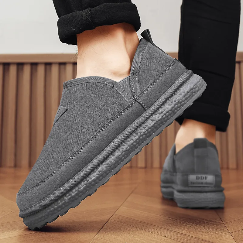 MEXICAN Warm Water Resistant Wear Resistant Slip Resistant Coverage Ankle Length Snow Boots Men's-7