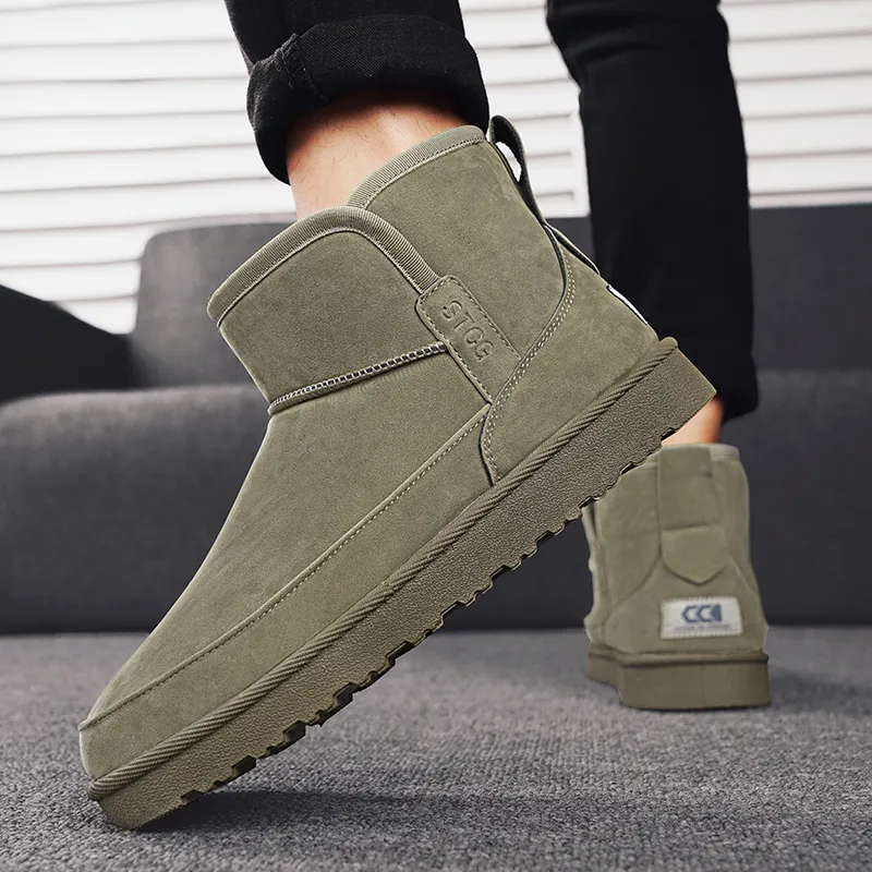 MEXICAN Warm And Wear Resistant Coverage Short Snow Boots Men's-16