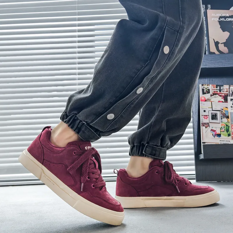 MEXICAN Coverage Anti Slip And Wear Resistant Low Top Skateboard Shoes Men's-16