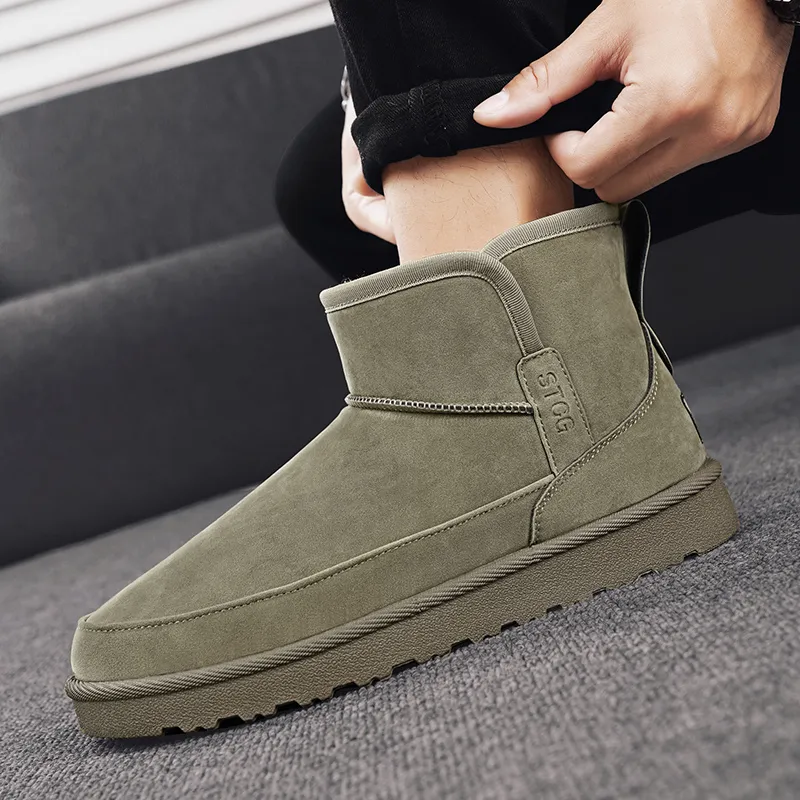 MEXICAN Warm And Wear Resistant Coverage Short Snow Boots Men's-14