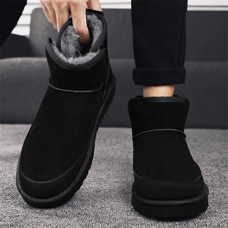 MEXICAN Warm And Wear Resistant Coverage Short Snow Boots Men's-1