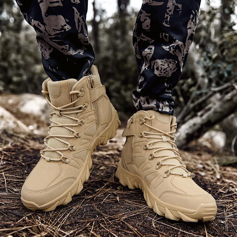 MEXICAN Water Resistant Wear Resistant Cushioning Slip Resistant Short Outdoor Boots Men's-6