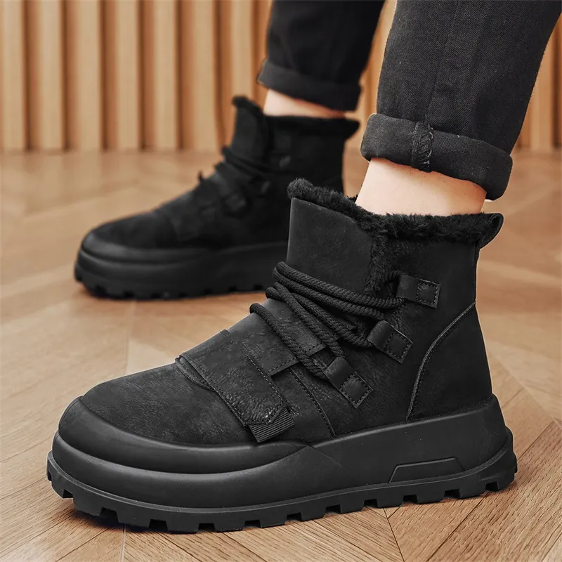 MEXICAN Warm And Wear Resistant Short Snow Boots Men's-5