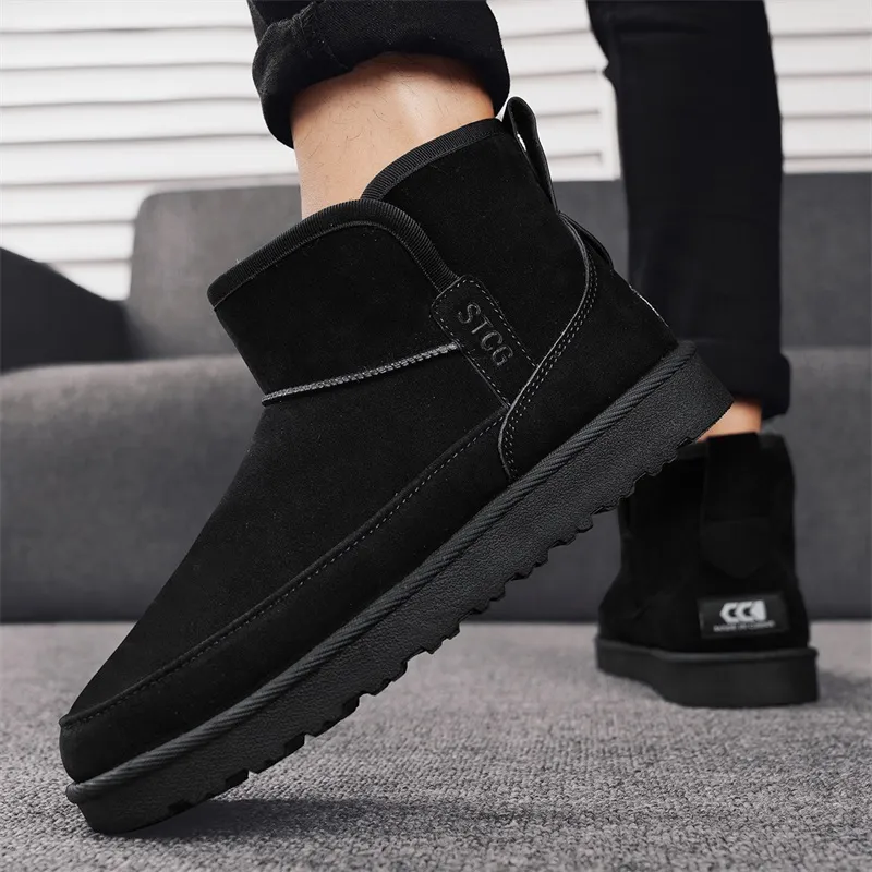 MEXICAN Warm And Wear Resistant Coverage Short Snow Boots Men's-2