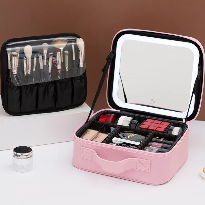 THE THREE SHEEP Fashion Appearance Best Selling Makeup Case With Light-4