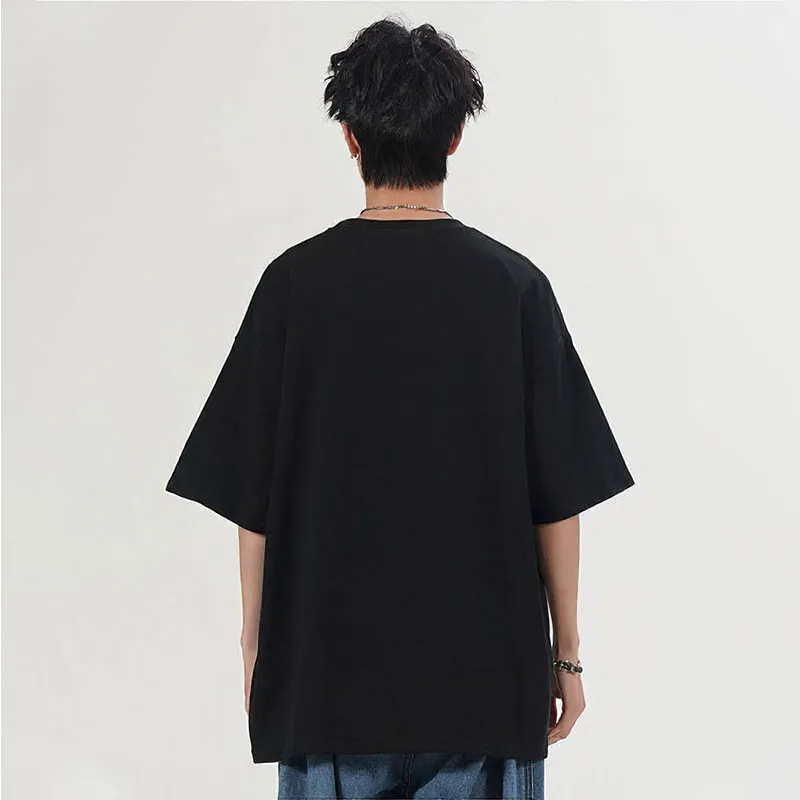 【dme】 Couple T Shirt 100% Cotton Top, Half Sleeve Unisex-4