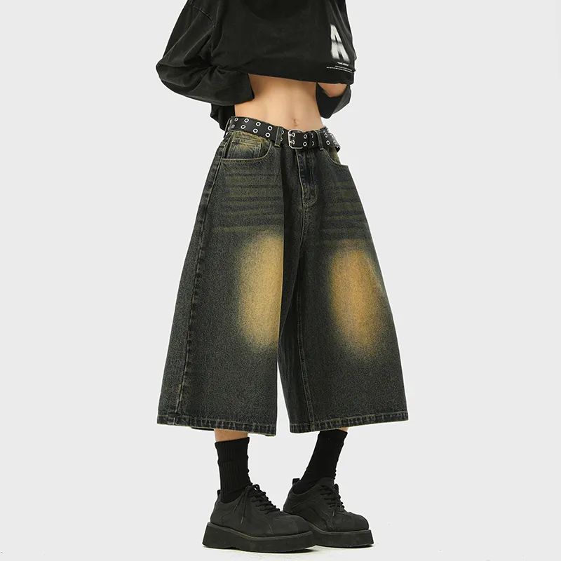 Dme Denim Shorts Unisex-11