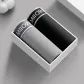 Black, Medium Heather Gray