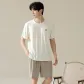 201-Short-Sleeved Shorts-Ecru