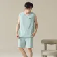 102-Tank Top Shorts-Azure