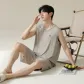 106-Tank Top Shorts-Gray Coffee
