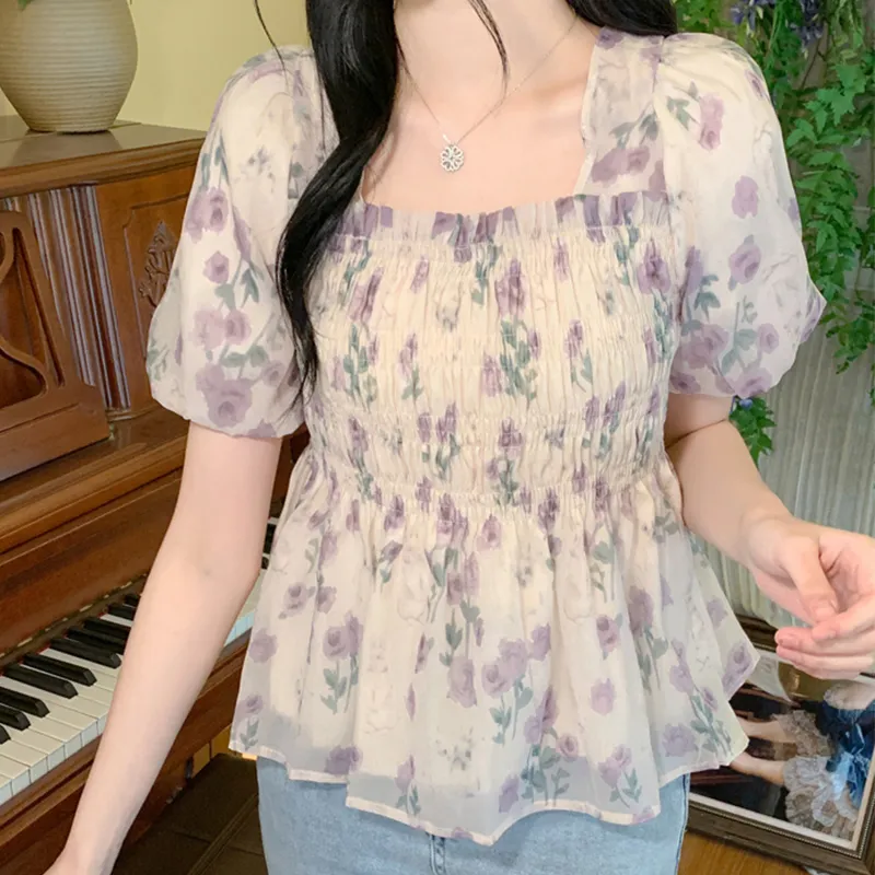 Pink Avril Shirt Women's Floral-5