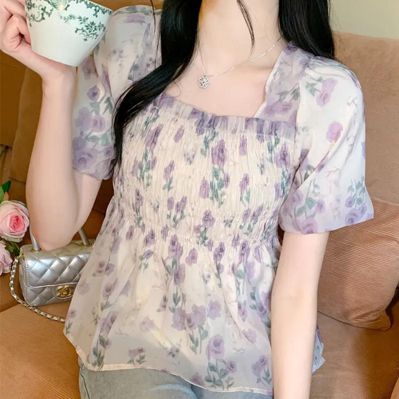 Pink Avril Shirt Women's Floral-6