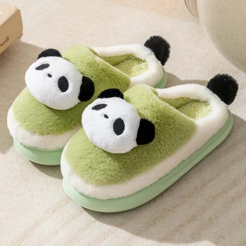 Cute Cartoon Small Animal Fall And Winter Home, Cotton Slippers Unisex-4