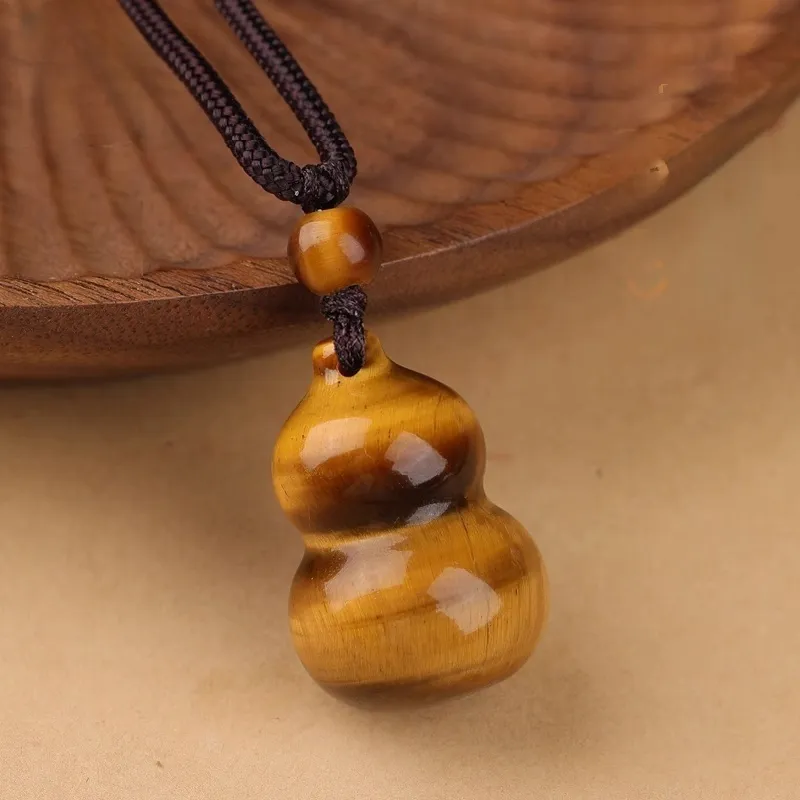 Dora Skewers Tiger's Eye Stone Pendants Unisex-2