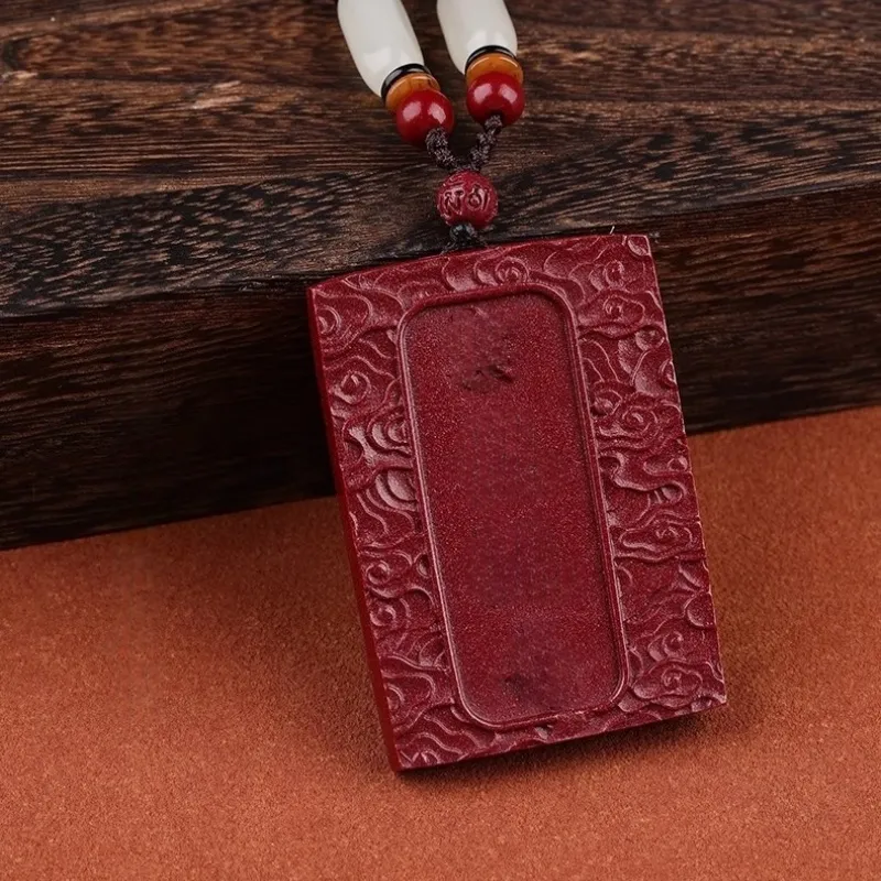 Dora Skewers Cinnabar Jade Pendants Unisex-2